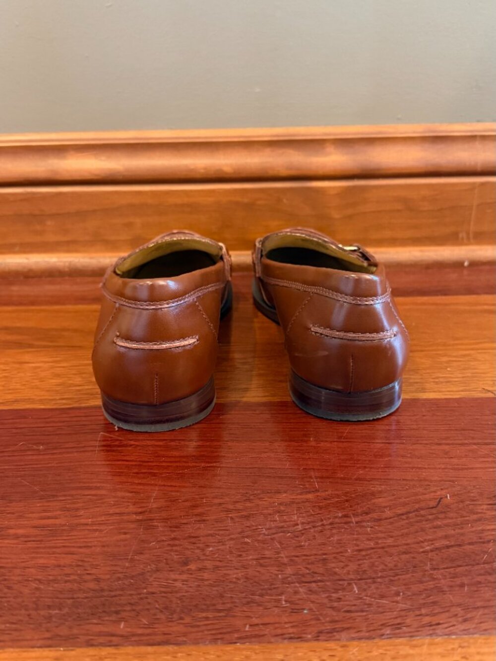 J. Crew Classic Loafers Camel with Gold Bit Academia Old Money, Size 7 - Picture 8 of 11